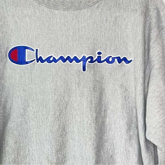 Men's Champion Vintage Reverse Weave Pullover Gray Sweatshirt sz. XL #JJ - Picture 3 of 7